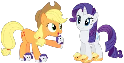 Size: 1663x846 | Tagged: safe, artist:s.guri, artist:sikander, artist:sketchmcreations, artist:slb94, derpibooru import, applejack, rarity, applejack slippers, clothes, dashie slippers, female, lesbian, rarijack, rarity slippers, shipping, simple background, slippers, smiling, transparent background, vector