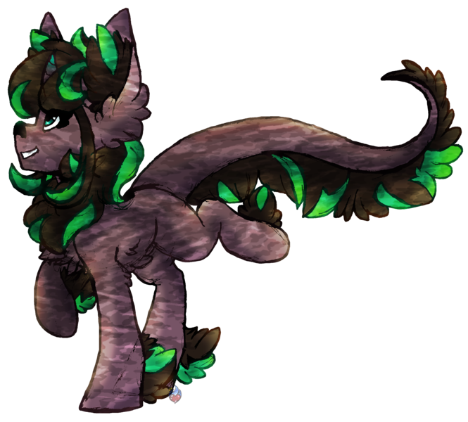 Size: 3208x2896 | Tagged: safe, derpibooru import, oc, oc:ghost hunter, unofficial characters only, original species, unicorn, female, horn, lutei, luteification