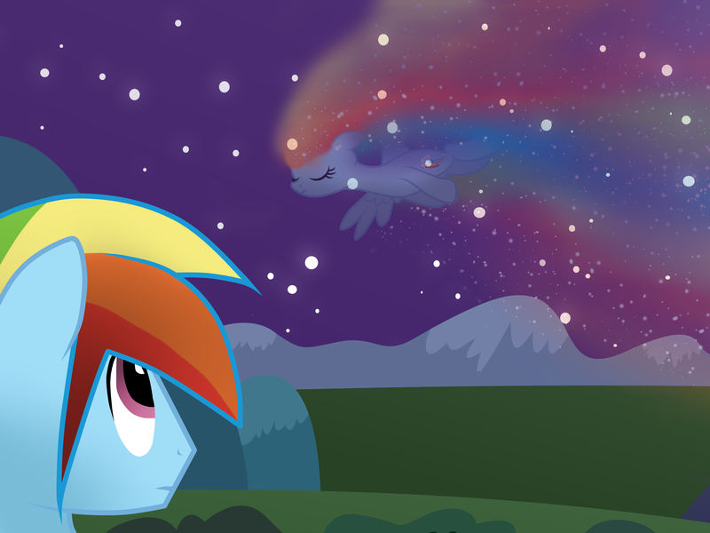 Size: 4000x3000 | Tagged: safe, artist:rulette, derpibooru import, rainbow dash, ghost, rainbow blitz, rule 63, spirit