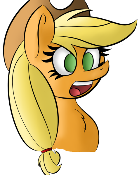 Size: 717x904 | Tagged: applejack, artist:color-spark, derpibooru import, open mouth, safe, shocked, solo