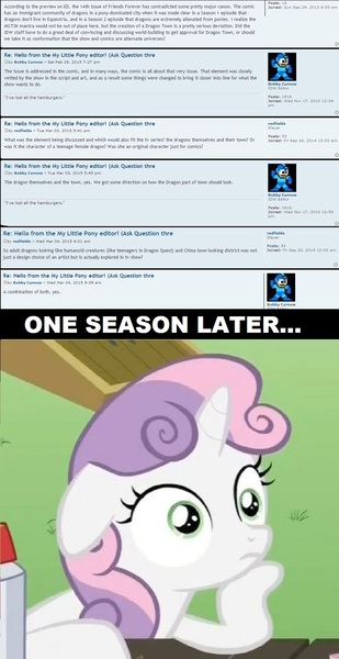 Size: 960x1864 | Tagged: bobby curnow, derpibooru import, dragontown, exploitable meme, idw, image macro, meme, obligatory pony, safe, spoiler:comic, spoiler:comicff14, spoiler:s05, sudden clarity sweetie belle, sweetie belle