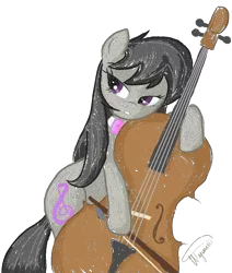 Size: 5076x6000 | Tagged: absurd resolution, artist:herbsmoker, artist:killryde, cello, derpibooru import, musical instrument, octavia melody, safe, solo, trace