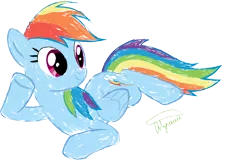 Size: 9353x6000 | Tagged: absurd resolution, artist:herbsmoker, derpibooru import, draw me like one of your french girls, paintbrush, rainbow dash, safe, solo