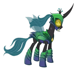 Size: 1800x1656 | Tagged: armor, artist:thecheeseburger, derpibooru import, fiendship is magic, idw, idw showified, queen chrysalis, safe, simple background, solo, spoiler:comicfiendshipismagic5, transparent background, vector