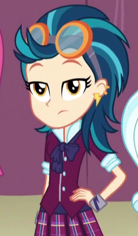 Size: 281x479 | Tagged: safe, derpibooru import, screencap, indigo zap, equestria girls, friendship games, bored, clothes, cropped, crystal prep academy, crystal prep academy uniform, cute, school uniform, solo, zapabetes