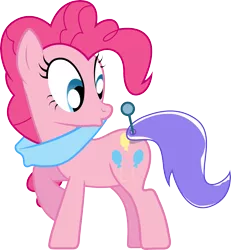 Size: 8199x8877 | Tagged: absurd resolution, artist:the-mad-shipwright, derpibooru import, pinkie being pinkie, pinkie pie, pin the tail on the pony, safe, simple background, solo, the ticket master, transparent background, vector