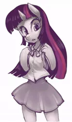 Size: 600x1015 | Tagged: anthro, artist:conoghi, derpibooru import, safe, solo, twilight sparkle