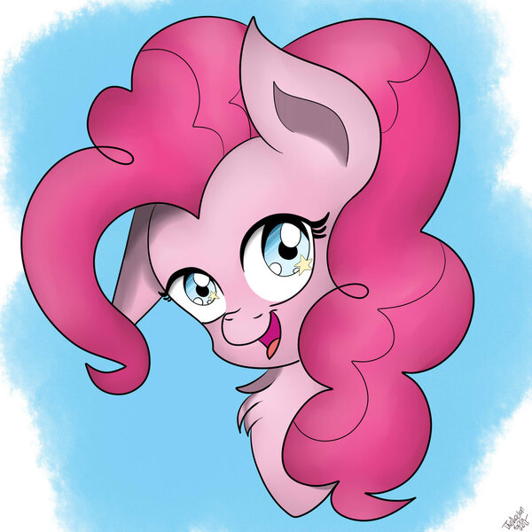 Size: 1024x1024 | Tagged: anime, artist:theartistsora, derpibooru import, pinkie pie, safe, solo