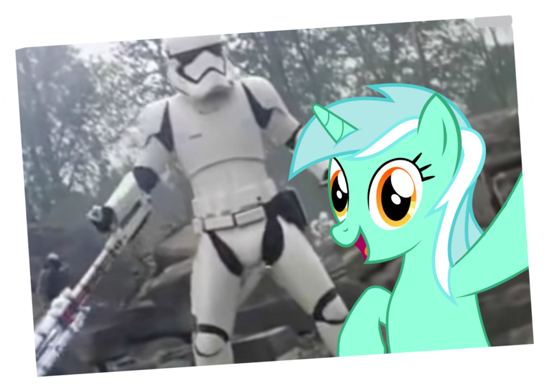 Size: 1200x858 | Tagged: derpibooru import, fn-2199, lyra heartstrings, obligatory pony, safe, selfie, spoilers for another series, star wars, star wars: the force awakens, stormtrooper, tr-8r, traitor