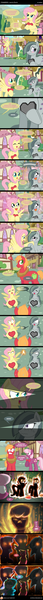 Size: 570x7939 | Tagged: safe, artist:ladyanidraws, derpibooru import, big macintosh, cheerilee, fluttershy, marble pie, princess celestia, oc, oc:penny rich, earth pony, pony, big macintosh gets all the mares, cheerablemacshy, cheerimac, comic, cute, fluttermac, fluttermarblemac, hearts and hooves day, implied shipping, love square, love triangle, male, marblebetes, marblemac, oh crap, run, shipping, shipping war, stallion, straight, this will end in tears and/or death