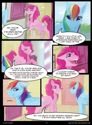 Size: 600x810 | Tagged: artist:spectra-sky, comic, comic:cupcakes, derpibooru import, dialogue, fanfic:cupcakes, grimdark source, pinkie pie, rainbow dash, safe