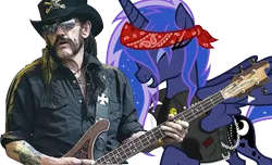 Size: 441x268 | Tagged: derpibooru import, lemmy kilmister, motorhead, photoshop, princess luna, safe