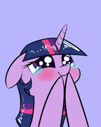 Size: 1024x1280 | Tagged: safe, derpibooru import, edit, editor:eagle1division, twilight sparkle, twilight sparkle (alicorn), alicorn, pony, derpin daily, castle sweet castle, blushing, crying, cute, female, floppy ears, mare, reaction image, smiling, solo, tears of joy, twiabetes, underpable is trying to murder us