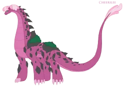 Size: 2943x2072 | Tagged: artist:pyrus-leonidas, cheerilee, derpibooru import, dinosaur, dinosaurified, female, kaiju, kaijufied, safe, sauropod, simple background, solo, species swap, transparent background