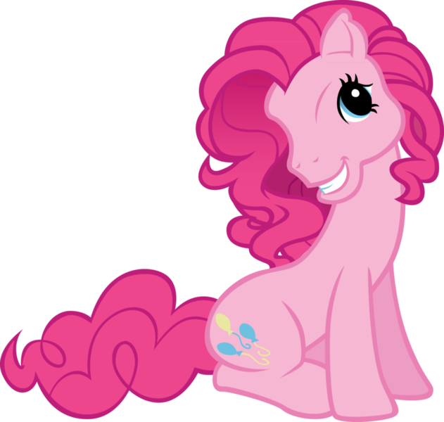 Size: 917x872 | Tagged: derpibooru import, g3, g3 faic, g4 to g3, generation leap, pinkie blind, pinkie pie, safe, simple background, solo, too many pinkie pies, transparent background, vector