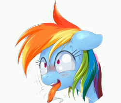 Size: 1264x1072 | Tagged: ahegao, animated, artist:stoic5, bust, cropped, derpibooru import, drool, edit, editor:fillylover, female, rainbow dash, solo, solo female, suggestive