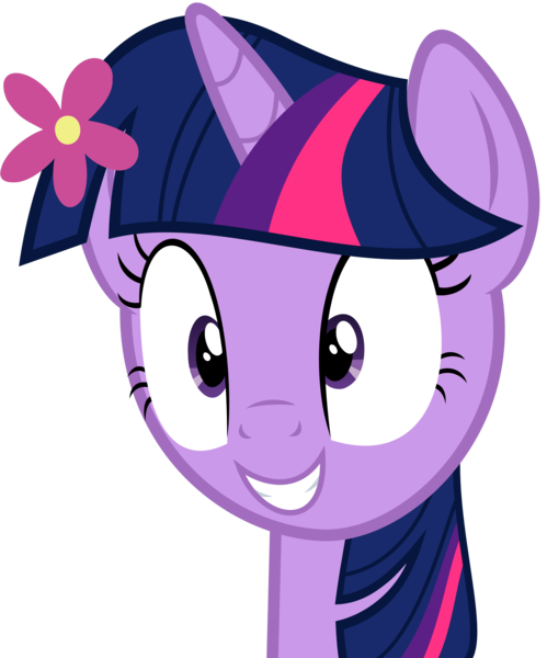 Size: 5060x6080 | Tagged: absurd resolution, alicorn, artist:slb94, cute, derpibooru import, flower, flower in hair, grin, safe, simple background, smiling, solo, squee, transparent background, twiabetes, twilight sparkle, twilight sparkle (alicorn), twilight time, vector, wide eyes