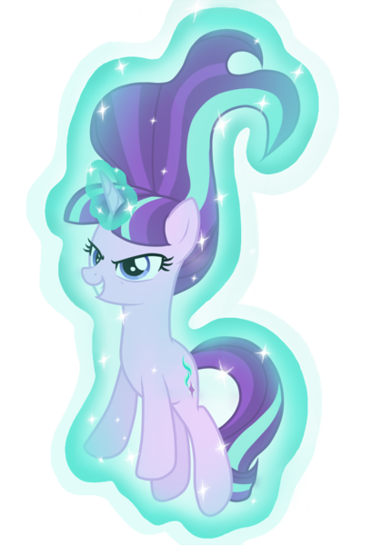 Size: 700x1000 | Tagged: artist:twimix, derpibooru import, glowing horn, levitation, looking at you, magic, safe, self-levitation, simple background, solo, starlight glimmer, telekinesis, the cutie re-mark, transparent background