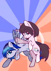 Size: 1416x1987 | Tagged: safe, artist:sugguk, derpibooru import, oc, unofficial characters only, pegasus, pony, unicorn