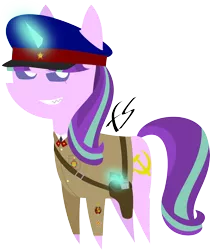 Size: 4600x5480 | Tagged: absurd resolution, artist:facelesssoles, clothes, commissar, communism, derpibooru import, nkvd, pointy ponies, safe, solo, soviet union, stalin glimmer, starlight glimmer