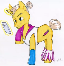 Size: 648x670 | Tagged: artist:candlegirl, derpibooru import, duckface, iphone, nxt, ponified, safe, selfie, solo, tyler breeze, wrestling, wwe