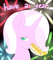 Size: 1564x1771 | Tagged: artist:lamia, derpibooru import, happy new year, oc, oc:lamia, party horn, portrait, safe, solo, unofficial characters only