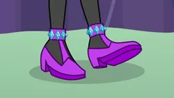 Size: 1280x720 | Tagged: safe, derpibooru import, screencap, rarity, equestria girls, shake your tail, close-up, clothes, shoes