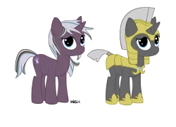 Size: 5400x3900 | Tagged: artist:tentajack, cyoa:royal guard survival, derpibooru import, duo, female, guardsmare, mare, oc, oc:whispen, royal guard, safe, simple background, transparent background, unofficial characters only, vector