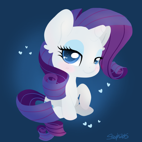 Size: 800x800 | Tagged: safe, artist:coffeecuppup, derpibooru import, part of a set, rarity, blushing, cute, heart, heart eyes, looking at you, raribetes, solo, wingding eyes