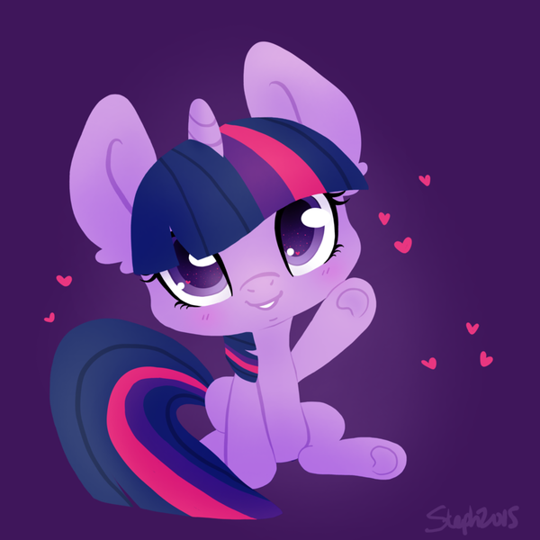 Size: 800x800 | Tagged: safe, artist:coffeecuppup, derpibooru import, part of a set, twilight sparkle, blushing, cute, heart, looking at you, solo, twiabetes, wingding eyes