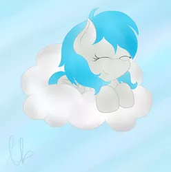 Size: 4684x4727 | Tagged: absurd resolution, artist:laptopbrony, cloud, cute, derpibooru import, oc, oc:darcy sinclair, safe, sleeping, solo, unofficial characters only