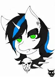 Size: 1830x2568 | Tagged: safe, artist:exile, derpibooru import, oc, oc:cynthia, unofficial characters only, pony, succubus, unicorn, vampire, vampony, portrait