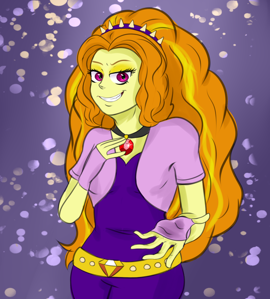 Size: 1430x1584 | Tagged: safe, artist:black-claudia, derpibooru import, adagio dazzle, equestria girls, rainbow rocks, doodle, solo