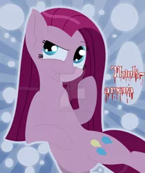 Size: 900x1070 | Tagged: artist:brashgirl901, derpibooru import, pinkamena diane pie, pinkie pie, safe, solo, watermark