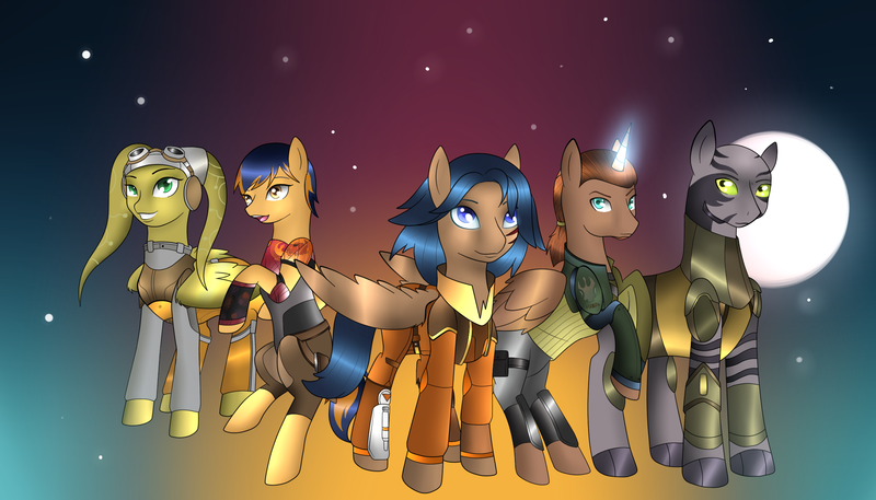 Size: 2100x1200 | Tagged: artist:mutant-girl013, derpibooru import, ezra bridger, hera syndulla, kanan jarrus, ponified, sabine wren, safe, star wars, star wars rebels, zeb orrelios