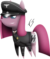 Size: 3500x4170 | Tagged: artist:facelesssoles, derpibooru import, nazi, pinkamena diane pie, pinkie pie, pointy ponies, safe, schutzstaffel, solo