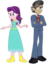 Size: 3000x4069 | Tagged: safe, artist:sketchmcreations, derpibooru import, filthy rich, spoiled rich, equestria girls, equestria girls-ified, female, husband and wife, male, request, simple background, spoilthy, transparent background, vector