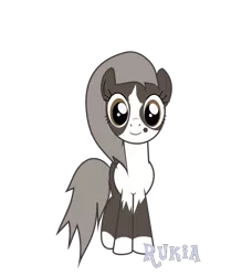 Size: 1066x1278 | Tagged: artist needed, derpibooru import, inkscape, looking at you, oc, oc:rukia, ponified, ponyscape, safe, simple background, solo, source needed, transparent background, unofficial characters only, useless source url, vector