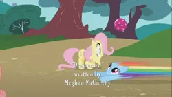 Size: 1366x768 | Tagged: safe, derpibooru import, screencap, fluttershy, rainbow dash, dragonshy, ball, great moments in animation, smear frame