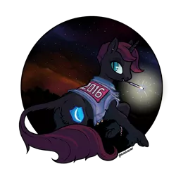 Size: 1280x1279 | Tagged: safe, artist:spectralunicorn, derpibooru import, oc, oc:nyx, unofficial characters only, alicorn, classical unicorn, pony, alicorn oc, clothes, leonine tail, new years eve, sparkler (firework), vest