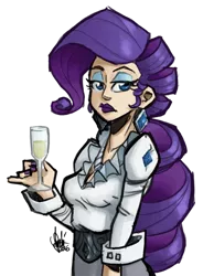 Size: 550x746 | Tagged: safe, artist:theartrix, derpibooru import, rarity, human, humanized, lipstick, nail polish, simple background, solo, transparent background