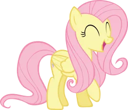 Size: 2145x1845 | Tagged: artist needed, safe, derpibooru import, edit, fluttershy, alternate hairstyle, double mane, happy, simple background, solo, transparent background, vector