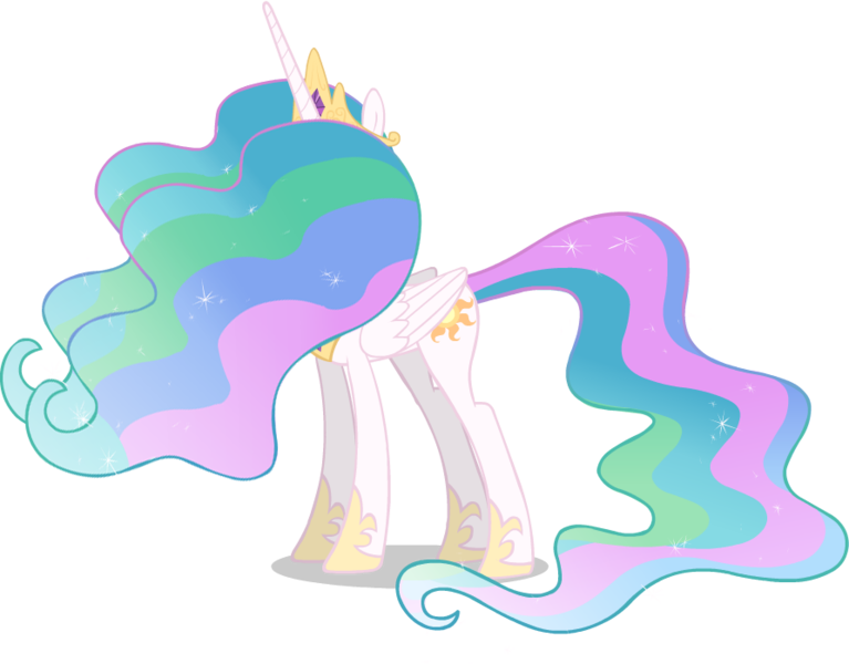 Size: 893x699 | Tagged: artist needed, safe, derpibooru import, edit, princess celestia, pony, /mlp/, alternate hairstyle, double mane, female, hairy, mare, simple background, solo, transparent background, vector