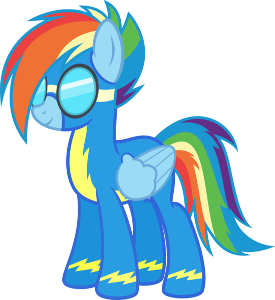 Size: 4613x5038 | Tagged: safe, artist:osipush, derpibooru import, rainbow dash, pegasus, pony, absurd resolution, alternate gender counterpart, alternate hairstyle, simple background, solo, transparent background, vector, wonderbolts, wonderbolts uniform