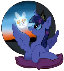 Size: 4043x4466 | Tagged: safe, artist:spectralunicorn, derpibooru import, twilight sparkle, twilight sparkle (alicorn), oc, oc:yellowstar, alicorn, pony, fanfic:the star in yellow, absurd resolution, faerie