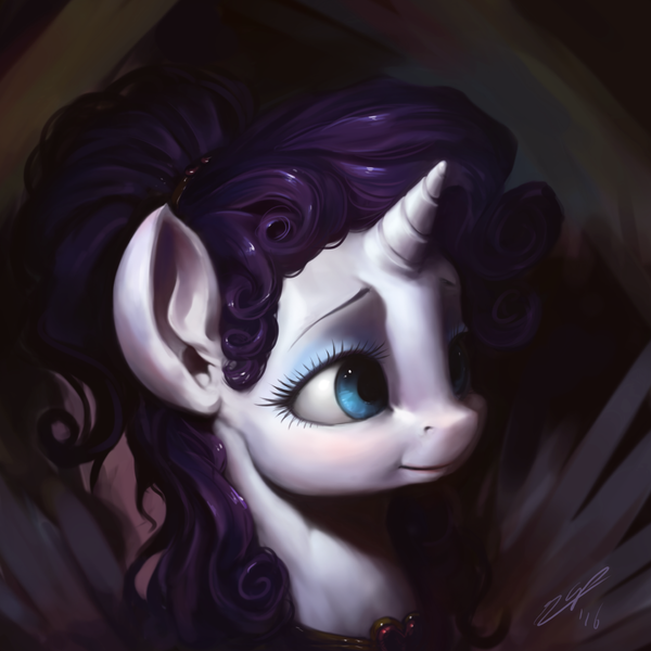 Size: 1080x1080 | Tagged: alternate hairstyle, artist:assasinmonkey, derpibooru import, portrait, rarity, safe, solo