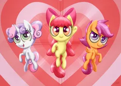 Size: 1024x724 | Tagged: alternate version, apple bloom, artist:tsand106, cutie mark crusaders, derpibooru import, parody, safe, scootaloo, sweetie belle, the powerpuff girls