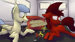 Size: 3000x1687 | Tagged: aftermath, artist:marsminer, crying, derpibooru import, dialogue, implied rape, implied sex, lego, lego sex, oc, oc:mars miner, oc:nice rapist, oc:uplifting smiles, semi-grimdark, suggestive, unofficial characters only, we all did it at one point don't lie, we are going to hell