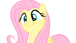 Size: 3840x2160 | Tagged: 4k, animated, artist:kot8nik, cute, dancing, derpibooru import, flutterbob, fluttershy, happy, headbob, party soft, safe, screencap, shyabetes, simple background, smiling, solo, .svg available, the cutie map, transparent background, vector, vector trace, weapons-grade cute