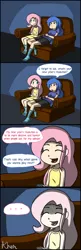 Size: 792x2435 | Tagged: ..., artist:kprovido, clothes, comic, derpibooru import, dress, flattershy, fluttershy, gamer luna, hidden eyes, human, humanized, new year's resolution, princess luna, safe